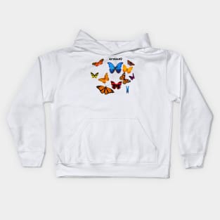 panama butterfly Kids Hoodie